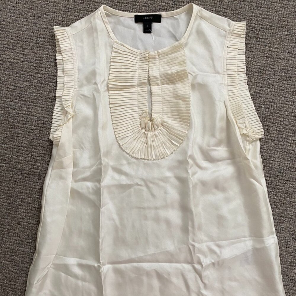 J Crew Women's Silk Sleveless Top